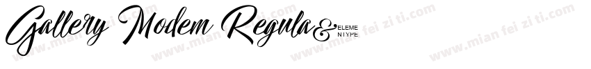 Gallery Modem Regula字体转换